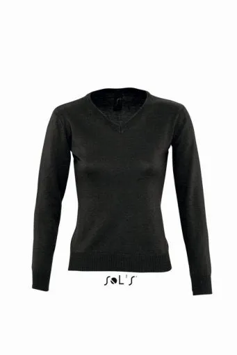 SOL'S Ladies Galaxy Cotton Acrylic V Neck Sweater (garment & printing / 90010)