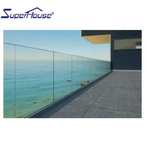 Superhouse High quality customize color aluminium frameless glass balustrade