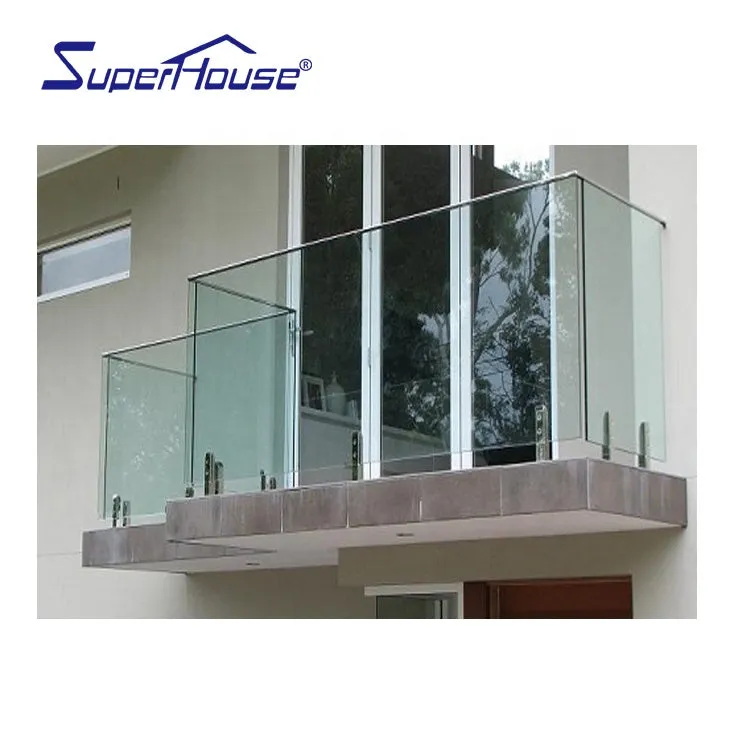 Superhouse High quality customize color aluminium frameless glass balustrade