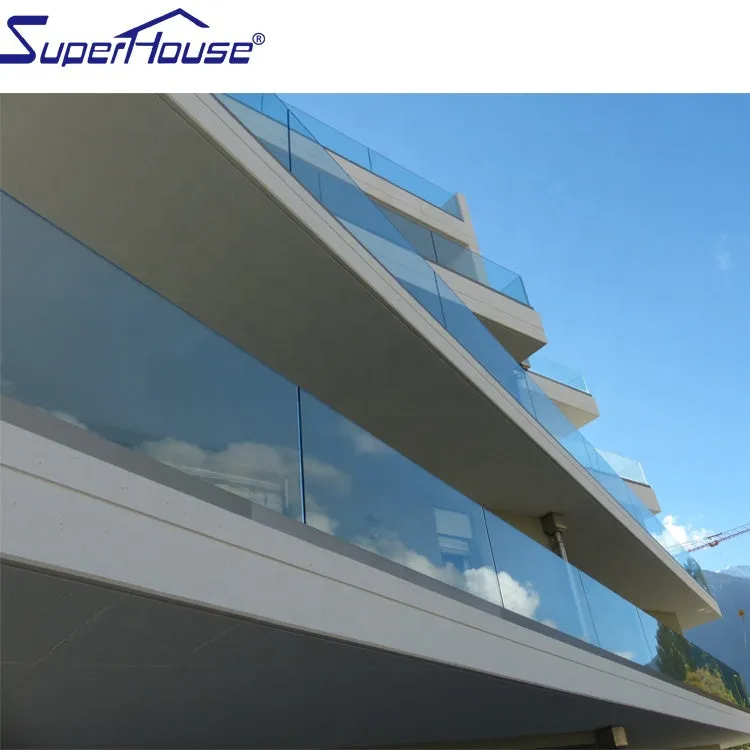 Superhouse High quality customize color aluminium frameless glass balustrade