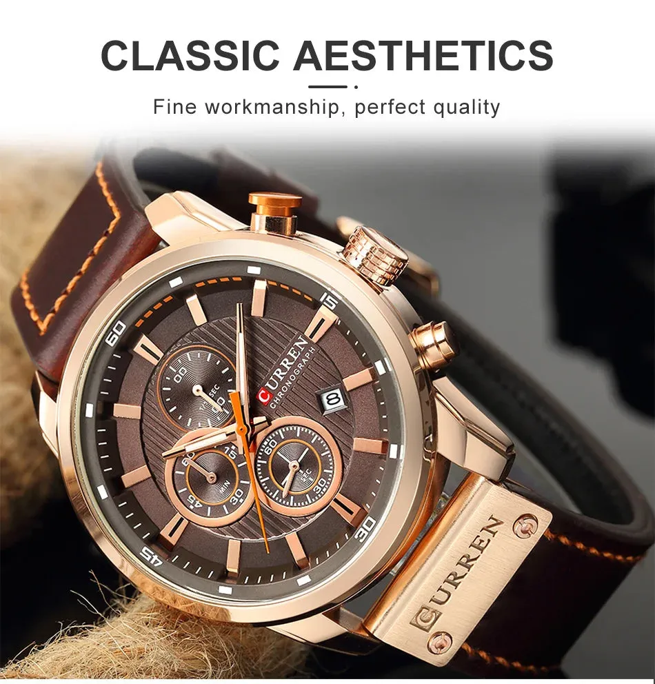 Top Brand Luxury Chronograph Quartz Watch Men Sports Watches Military Army Male Wrist Watch