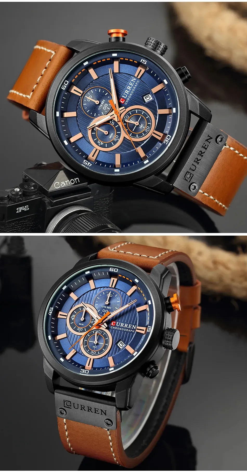 Top Brand Luxury Chronograph Quartz Watch Men Sports Watches Military Army Male Wrist Watch