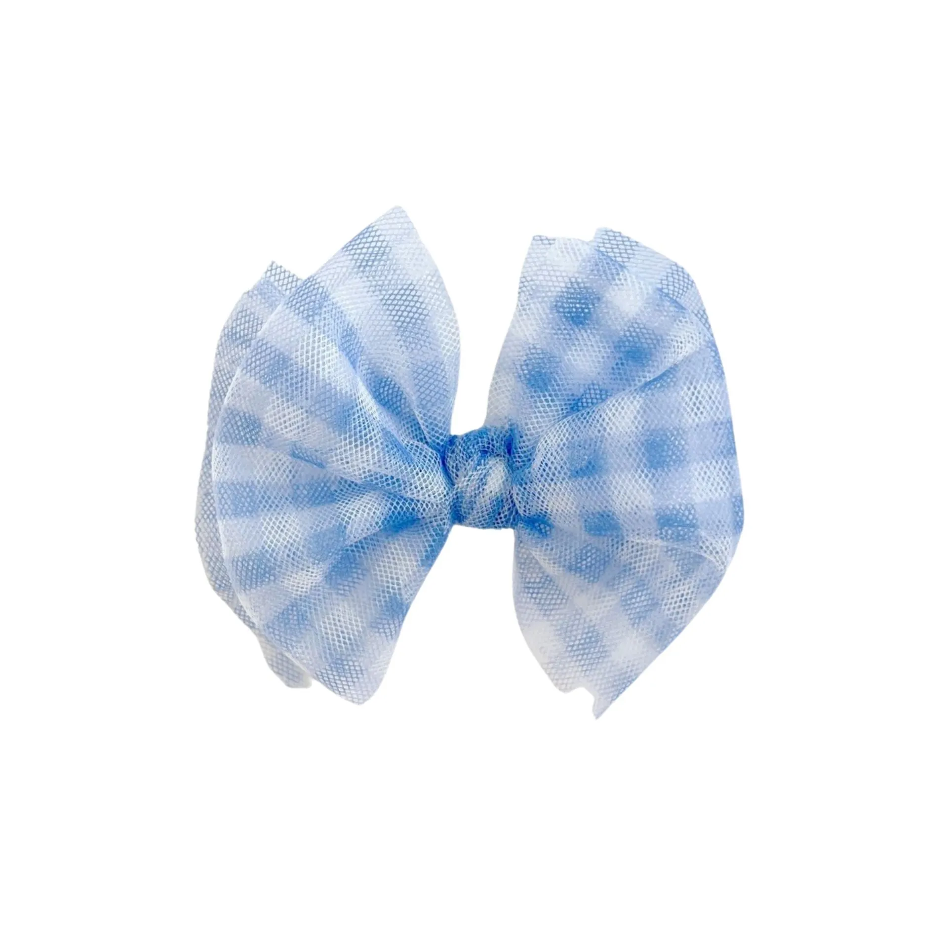 TULLE FAB CLIP: periwinkle gingham