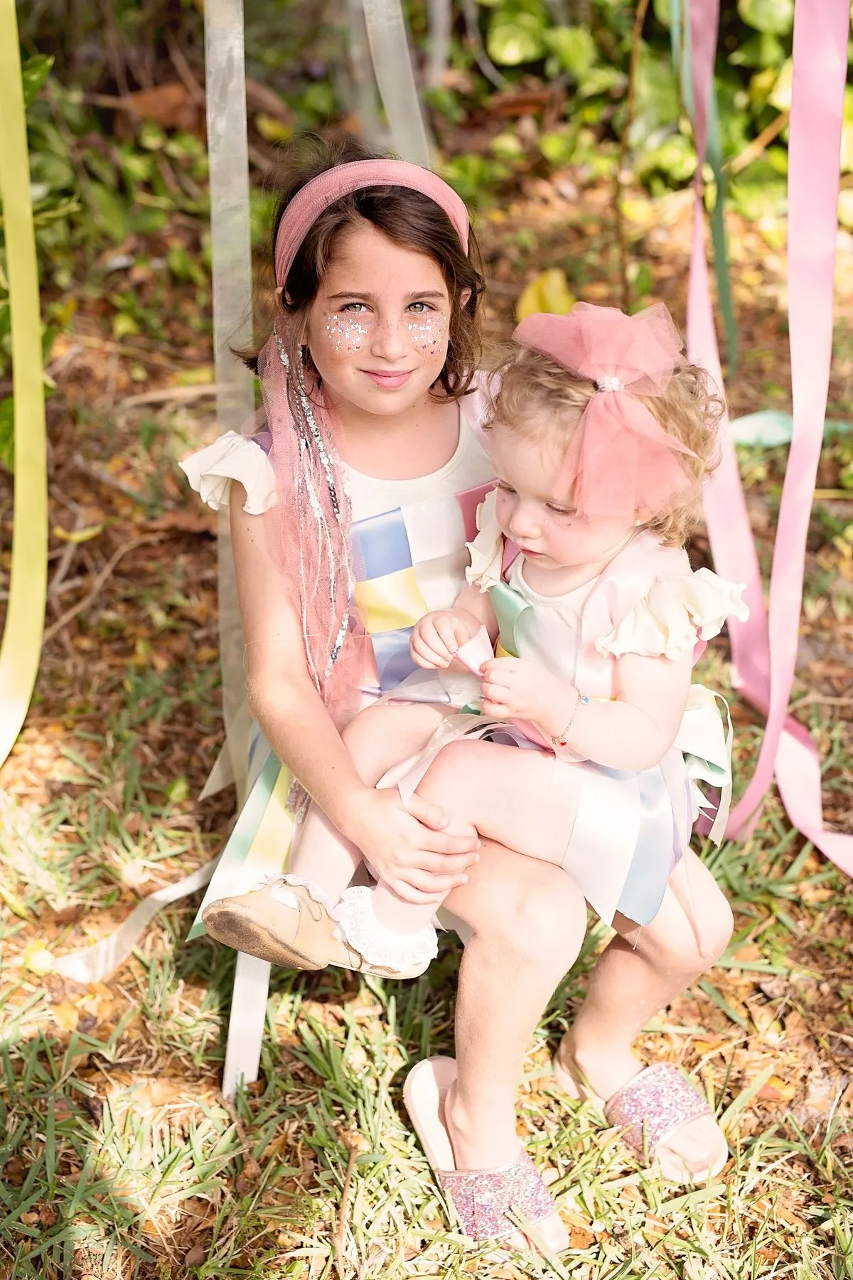 Tulle Wrap Wreath Soft - Coral