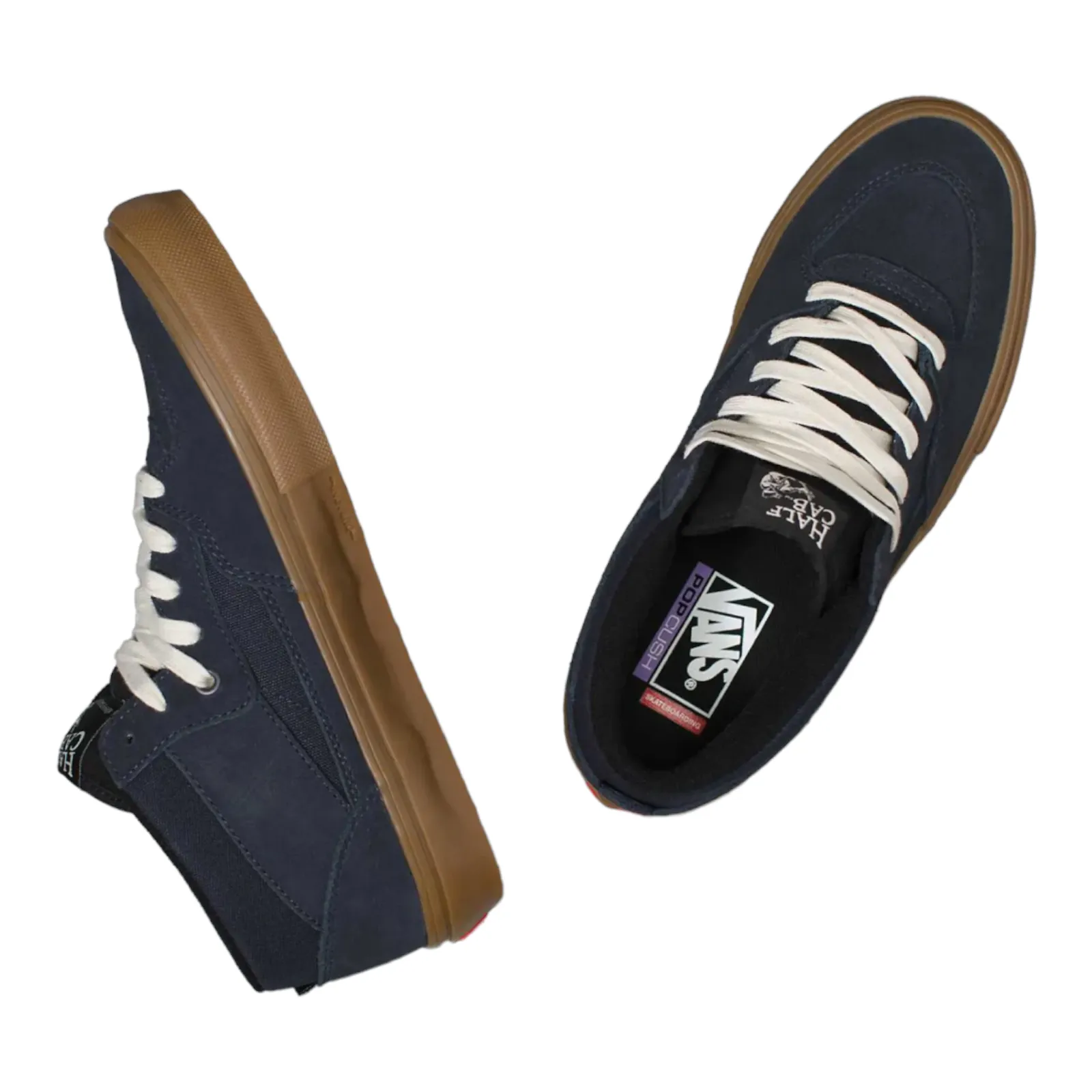 Vans Skate Half Cab Shoes - Navy / Gum