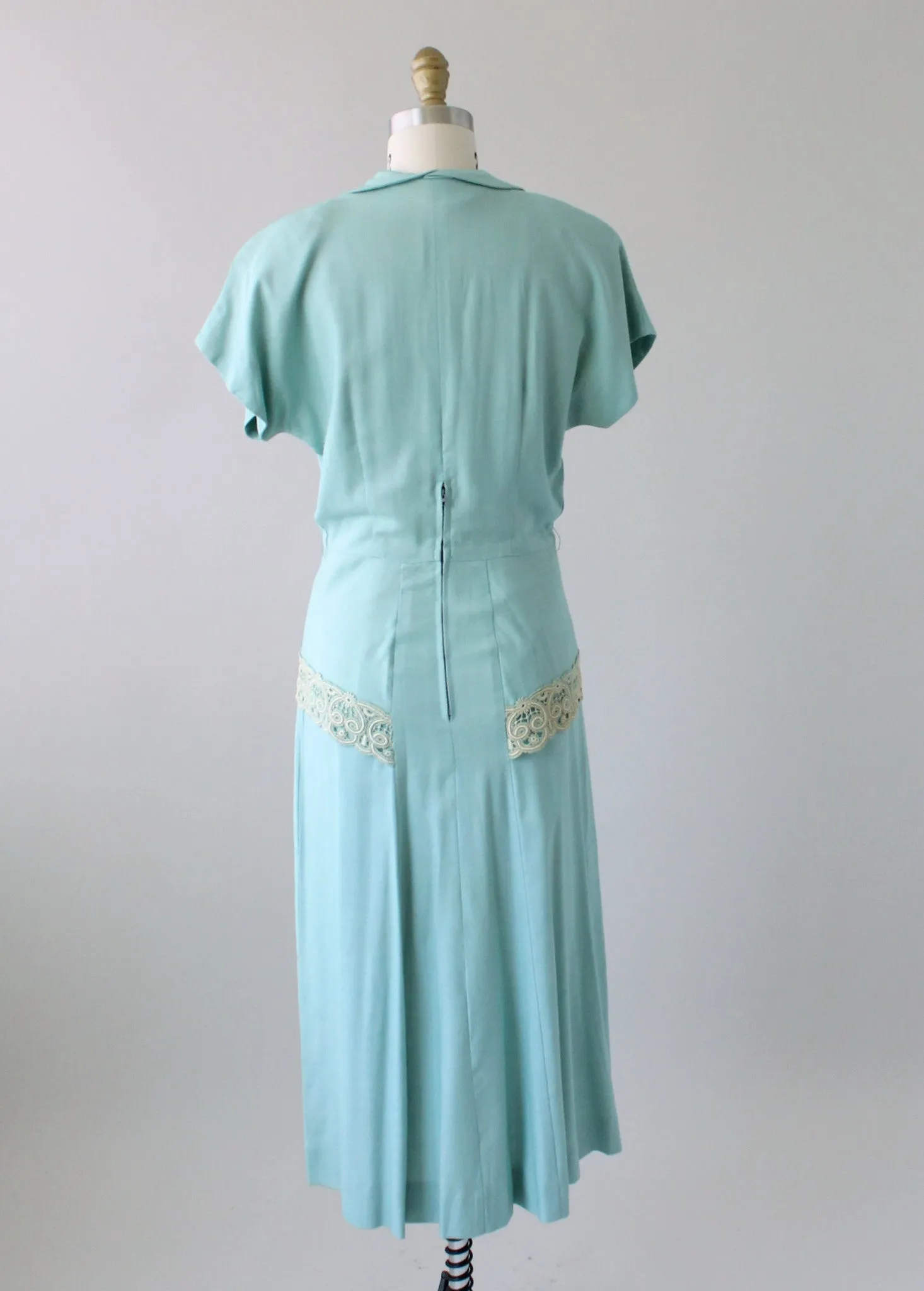 Vintage 1940s Minty Minx Modes Day Dress