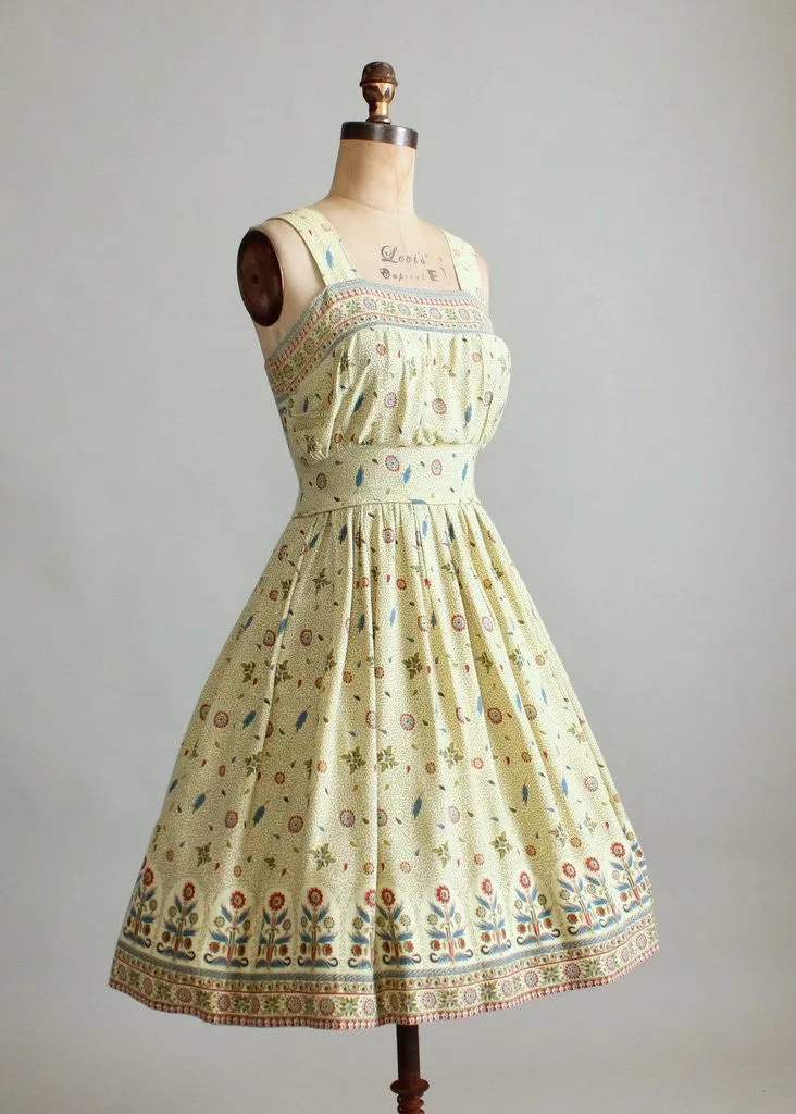 Vintage 1960s Bali Print Sundress