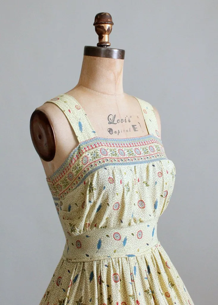 Vintage 1960s Bali Print Sundress