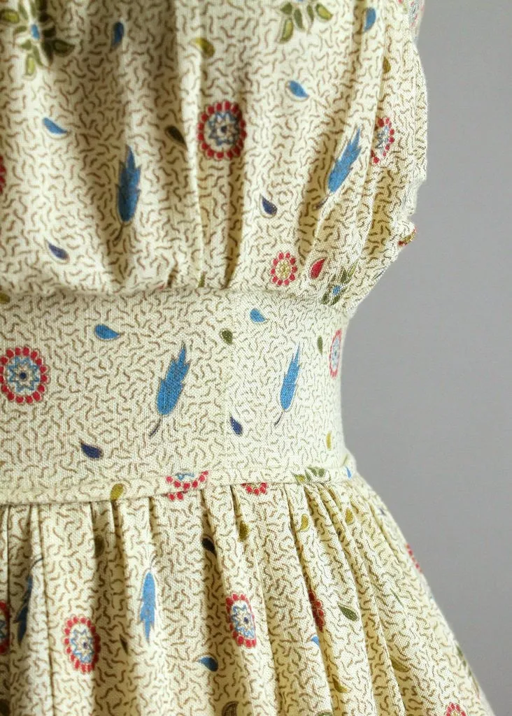 Vintage 1960s Bali Print Sundress