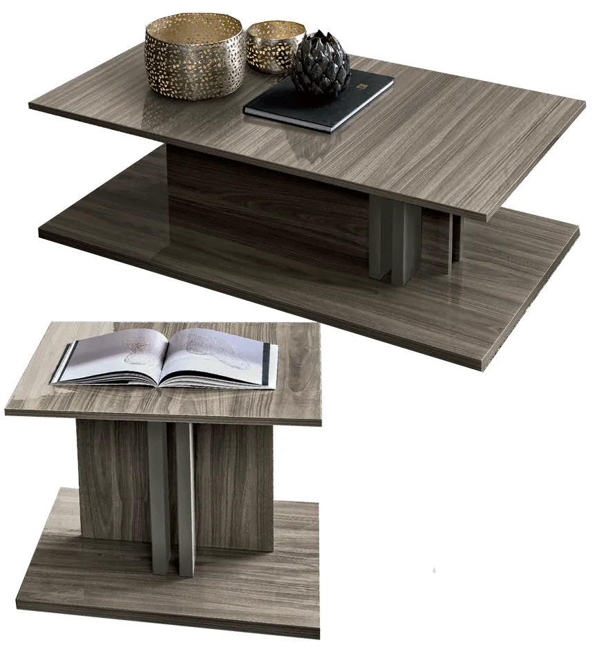 Volare Coffee Table & End Table Grey Set