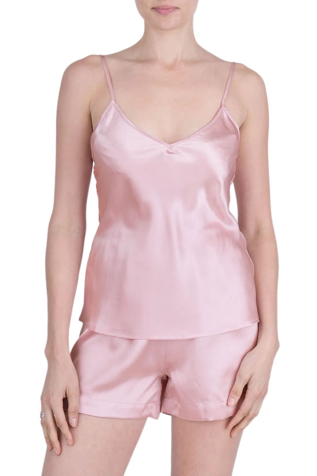 Women's 100% Silk Camisole and Short Set