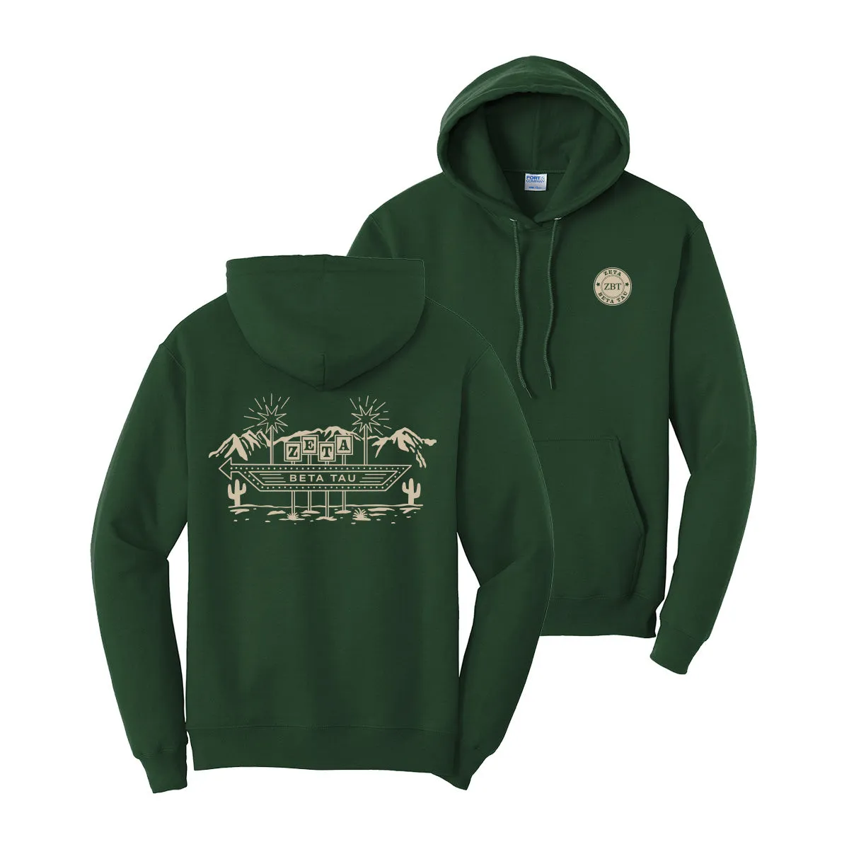 ZBT Western Vintage Motel Hoodie